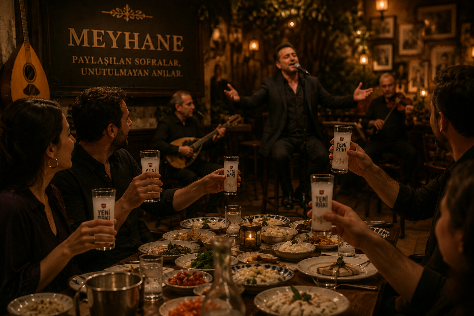 Meyhane Soho dining room